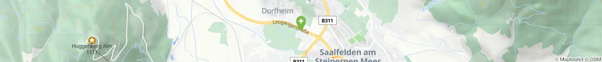 Kartendarstellung des Standorts für Pinzgau-Apotheke in 5760 Saalfelden